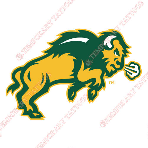 North Dakota State Bison Customize Temporary Tattoos Stickers NO.5610